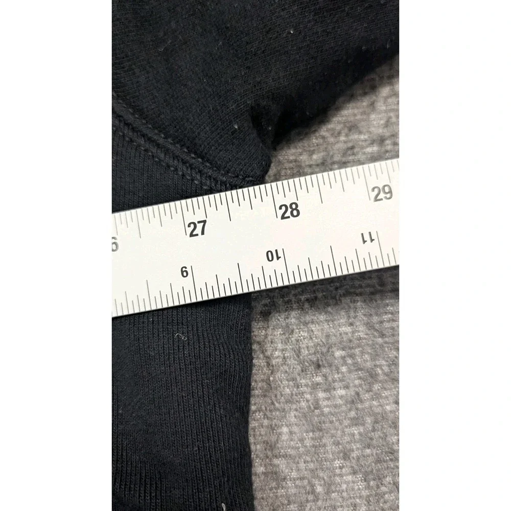 Polo Ralph Lauren Hoodie Men's Black 2XLT Tall Full Zip Sweatshirt Red Pony Logo
